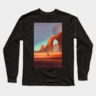 There's No Place Like Home - scifi digital painting design Long Sleeve T-Shirt